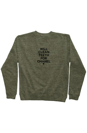 C Printed Mid Weight Sweatshirt Army Green