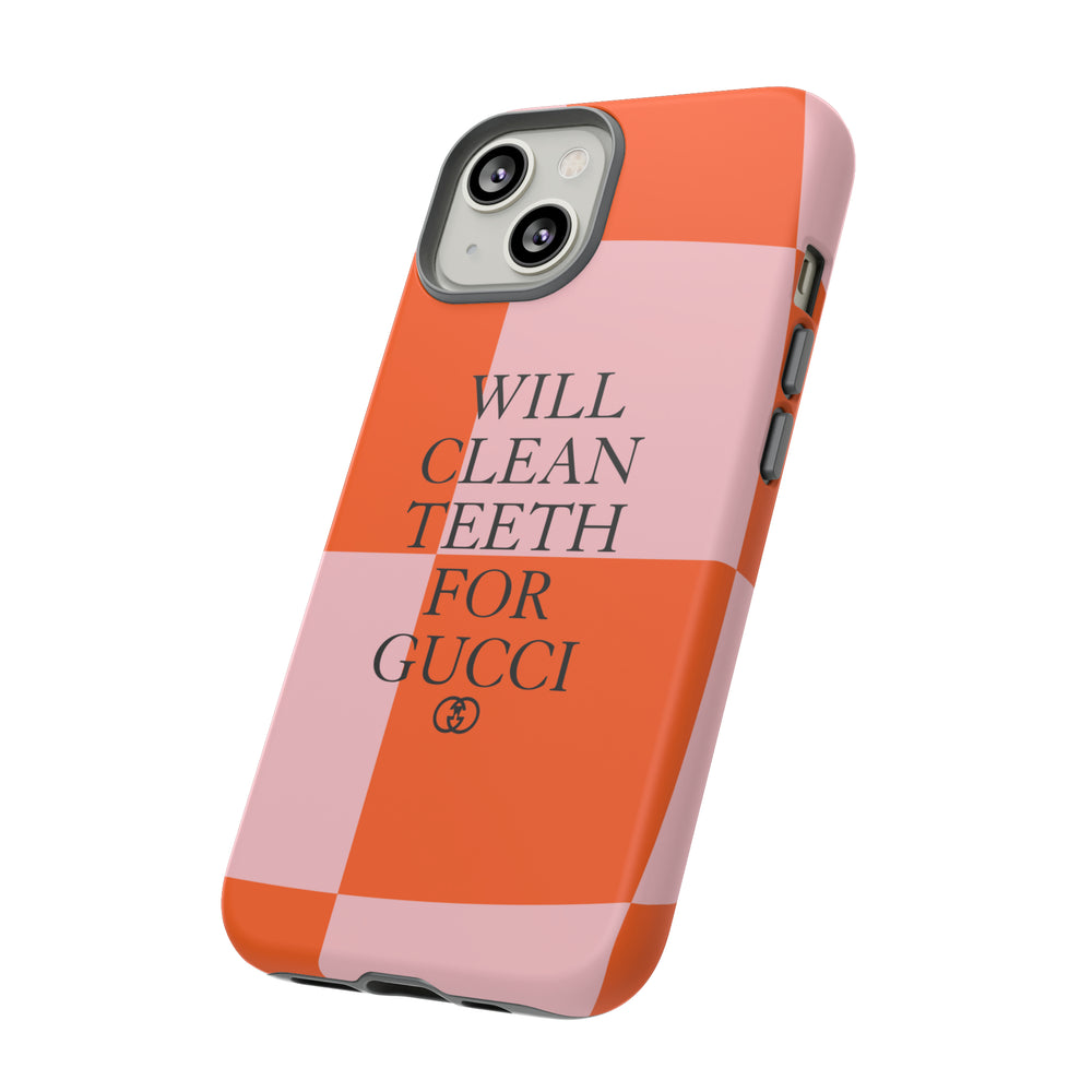 Will Clean Teeth For G Tough Cell Phone Case- Retro