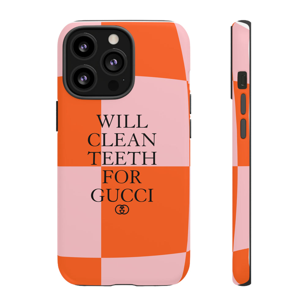 Will Clean Teeth For G Tough Cell Phone Case- Retro