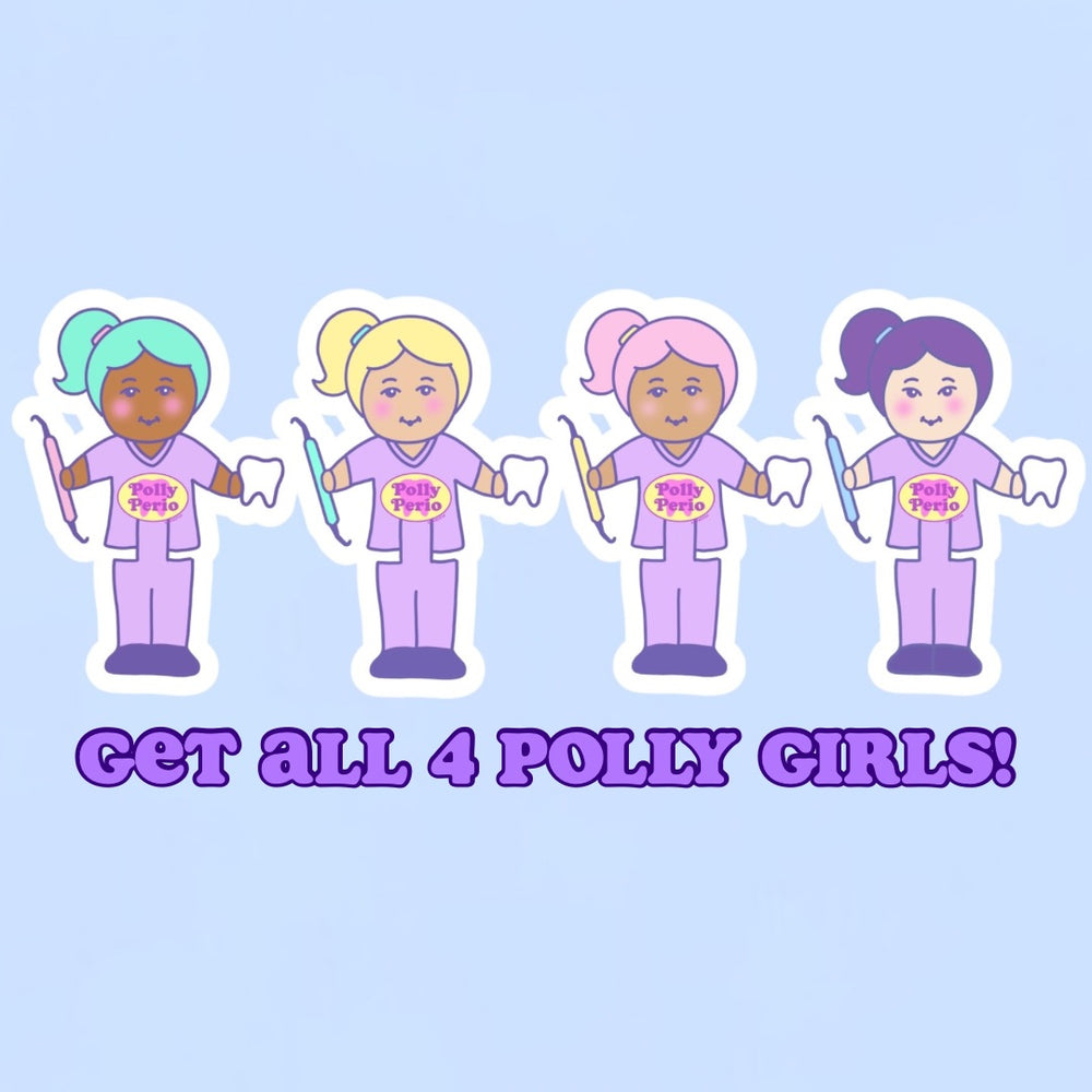Polly Perio Girl Stickers