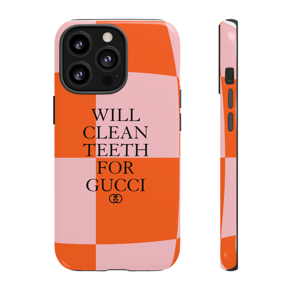 Will Clean Teeth For G Tough Cell Phone Case- Retro