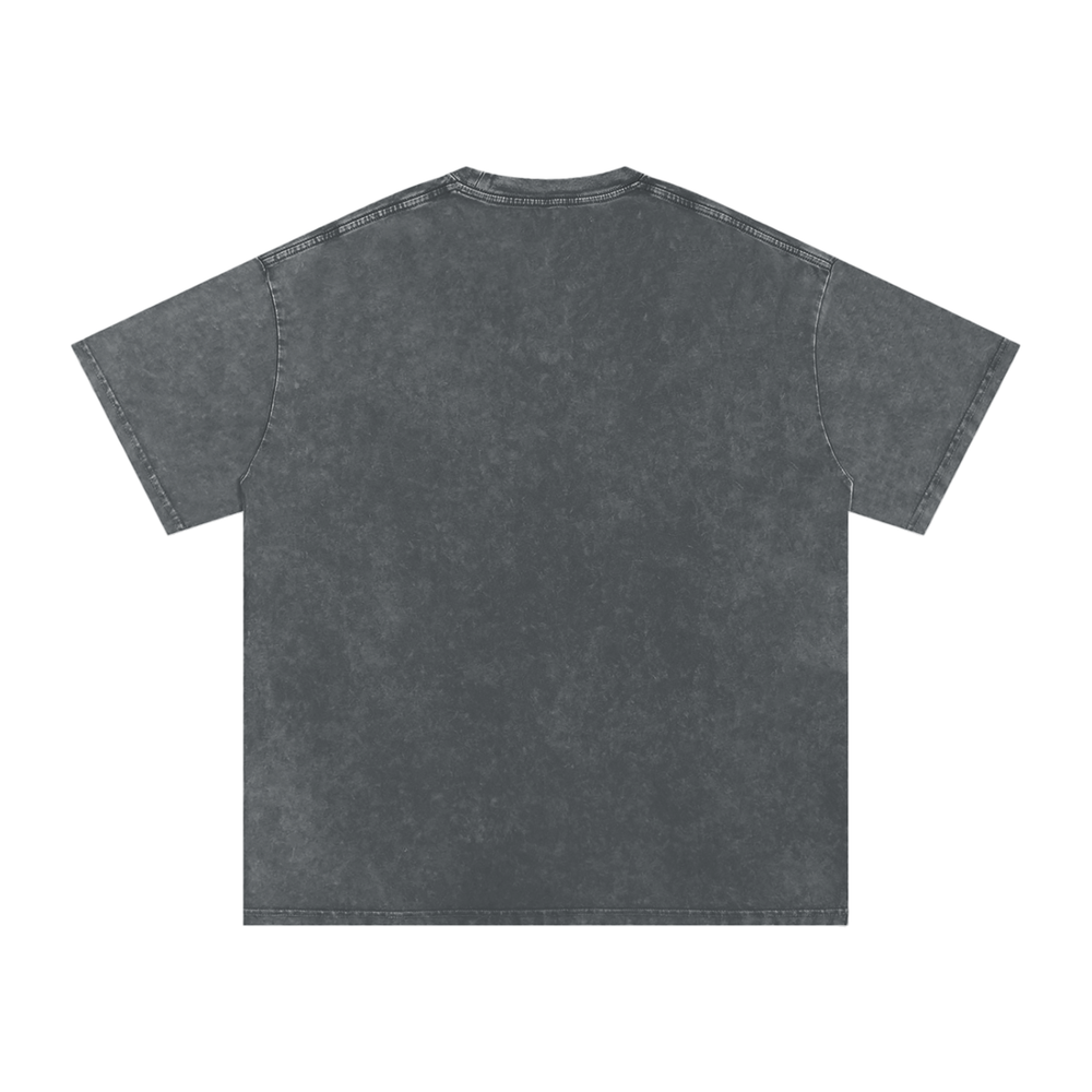 BattyBubu Snow Washed Oversized Cotton T-Shirt