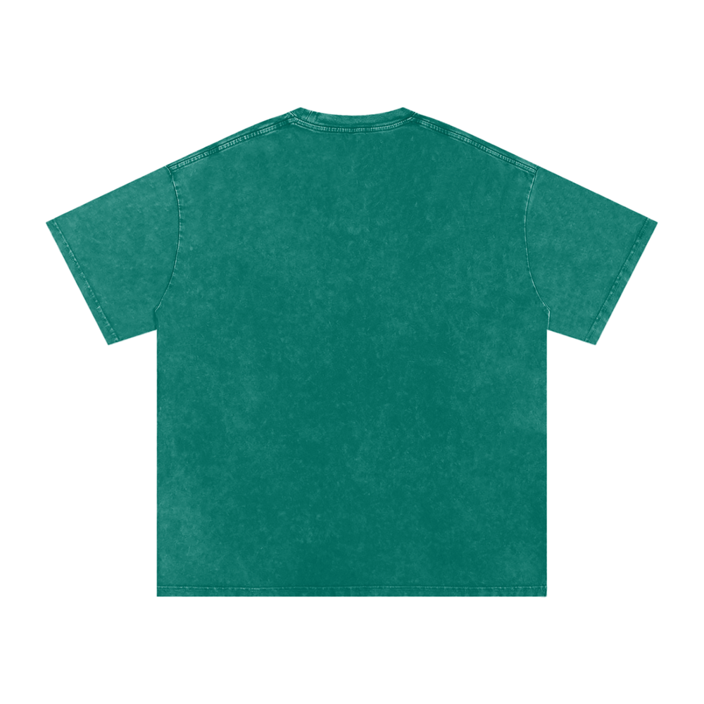 BattyBubu Snow Washed Oversized Cotton T-Shirt