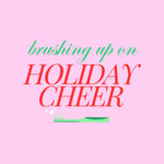 Brushing up on Holiday Cheer Embroidered Sweatshirt