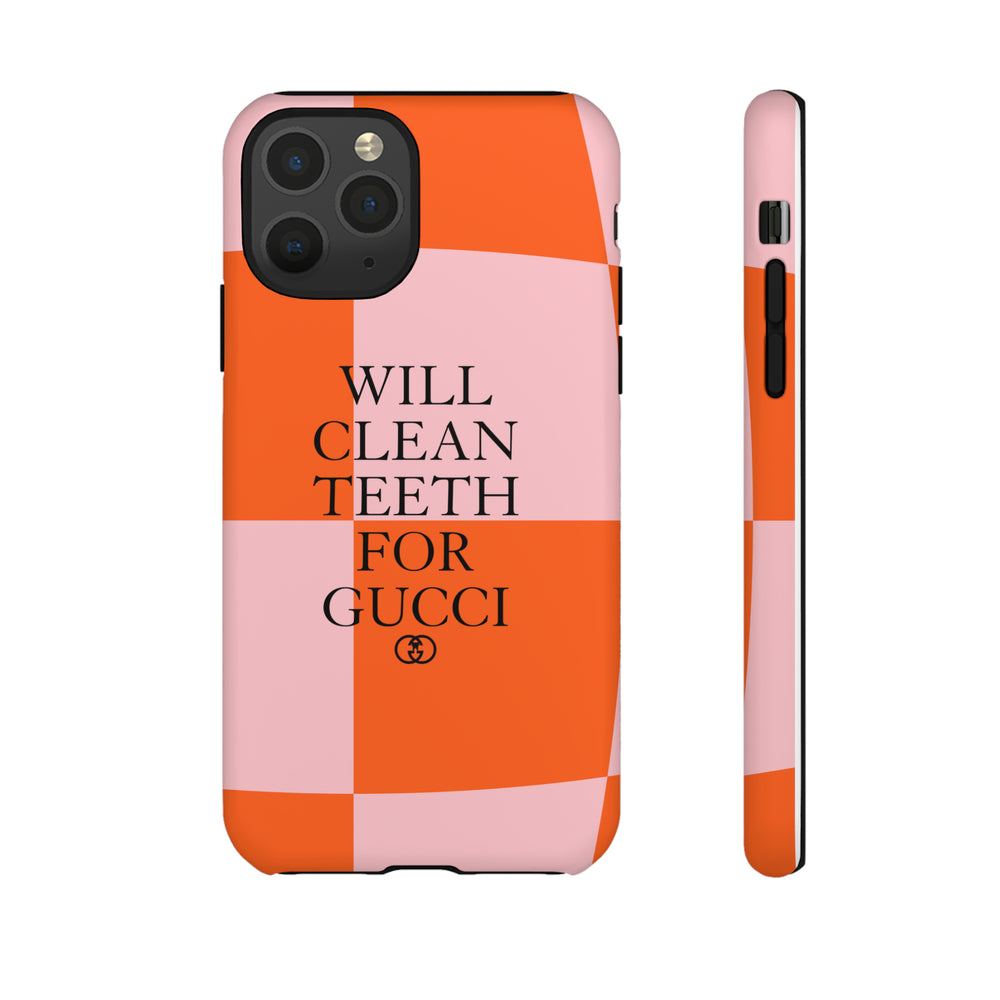 Will Clean Teeth For G Tough Cell Phone Case- Retro