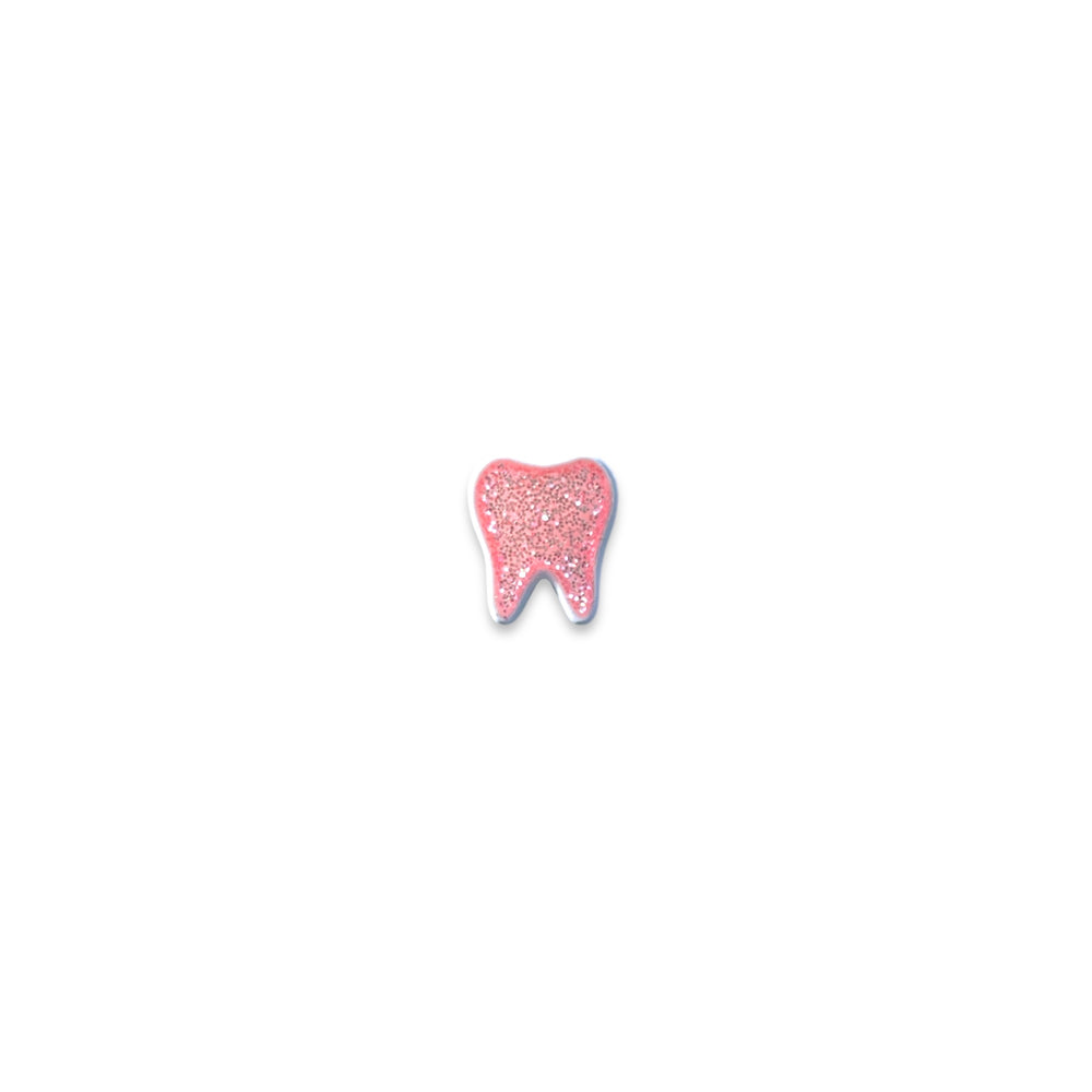Small Tooth Pin Pink Glitter in Lavender Plating Mini Tooth Pin – lovely32