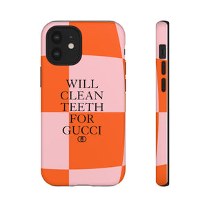 Will Clean Teeth For G Tough Cell Phone Case- Retro