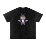 WebbyBubu Snow Washed Oversized Cotton T-Shirt