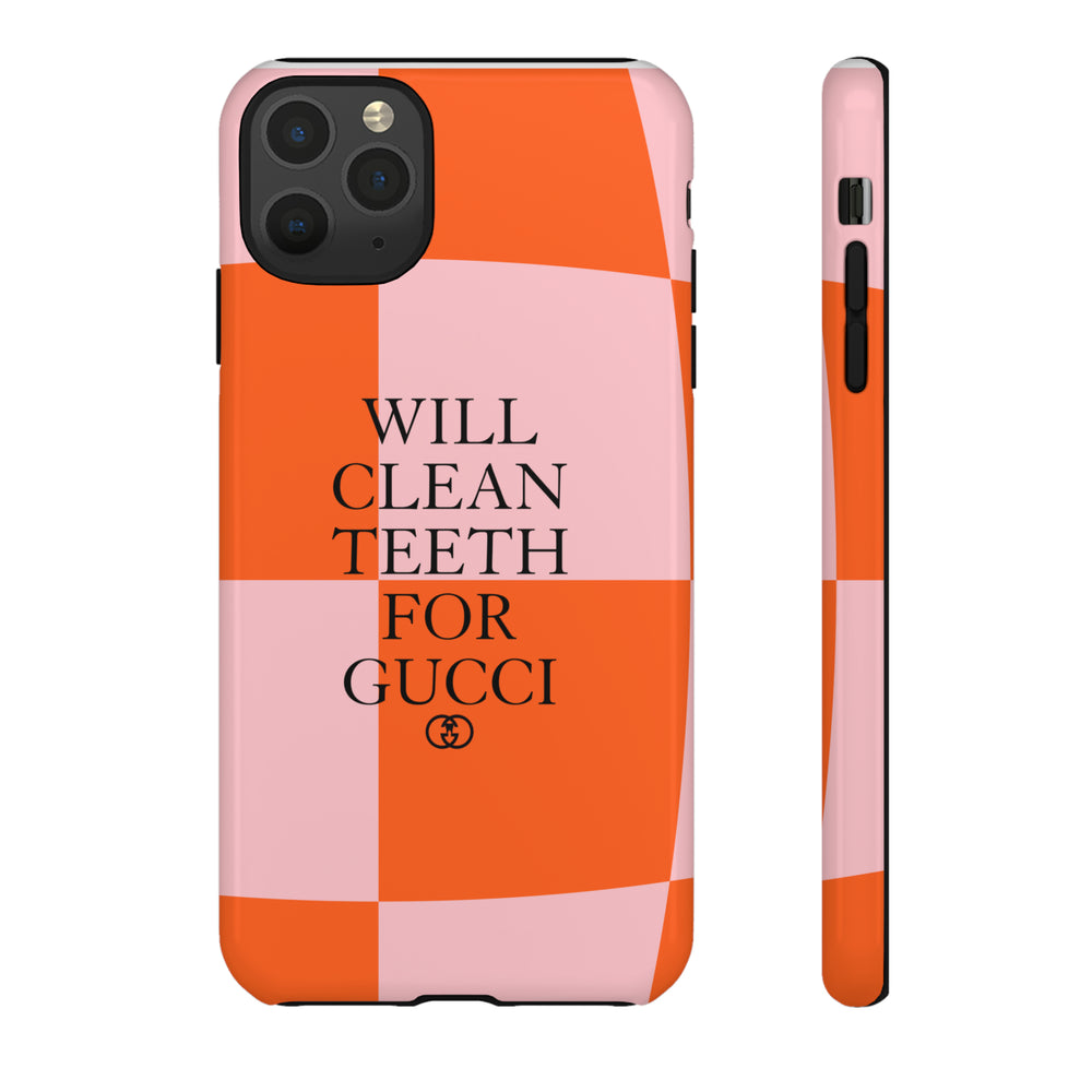 Will Clean Teeth For G Tough Cell Phone Case- Retro