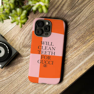 Will Clean Teeth For G Tough Cell Phone Case- Retro