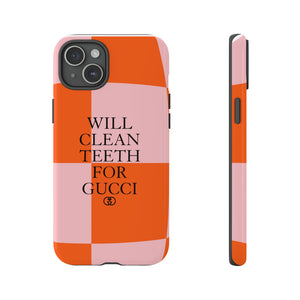 Will Clean Teeth For G Tough Cell Phone Case- Retro