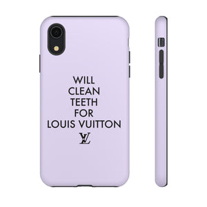 Copy of Will Clean Teeth For L Tough Cell Pone Case- Lavender