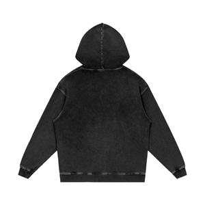 BattyBubu Snow Washed Loose Cotton Hoodie