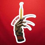 Open Wide Hygiene Claw Sticker