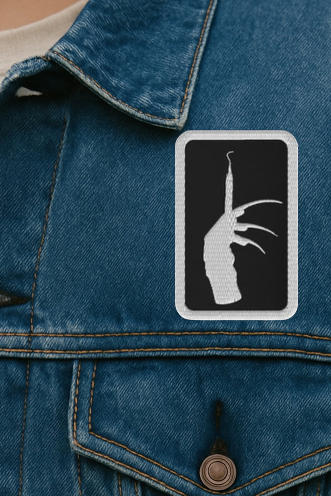 The Hygiene Claw Embroidered Rectangle Patch