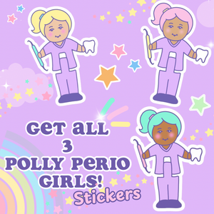 Polly Perio Girl Stickers