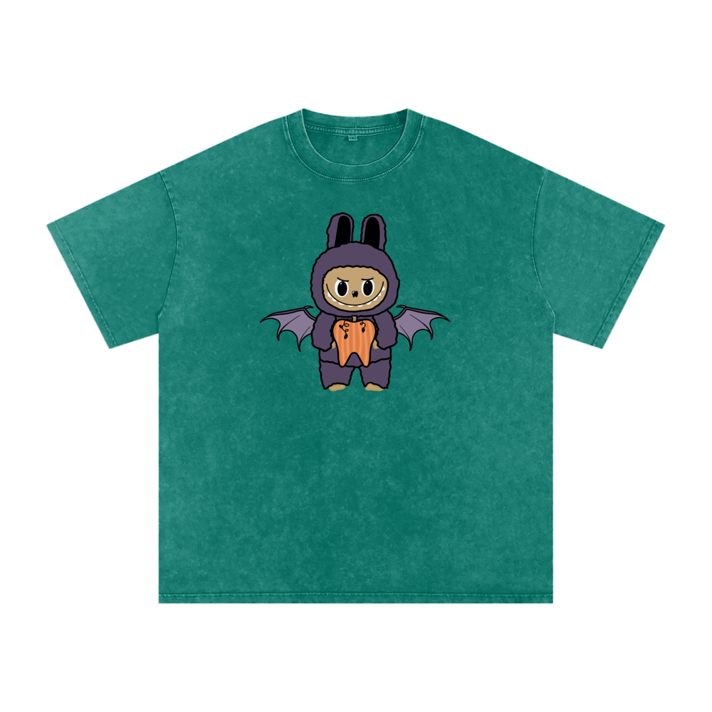 BattyBubu Snow Washed Oversized Cotton T-Shirt