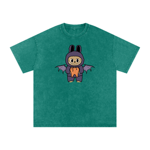 BattyBubu Snow Washed Oversized Cotton T-Shirt