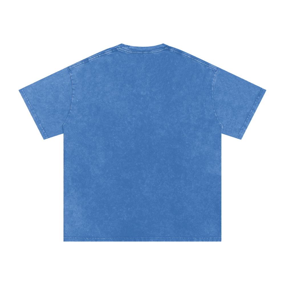 BattyBubu Snow Washed Oversized Cotton T-Shirt