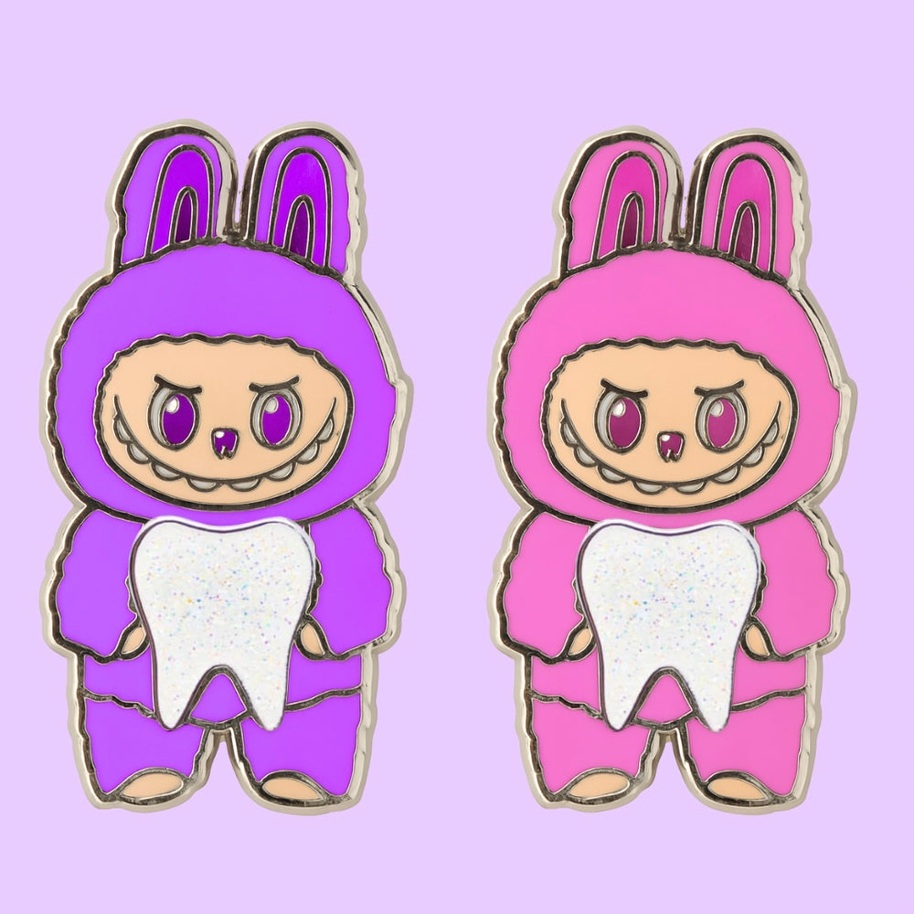 Purple & Pink Toothybubu Pin Set