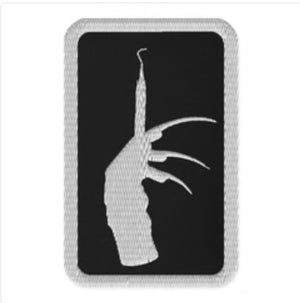 The Hygiene Claw Embroidered Rectangle Patch