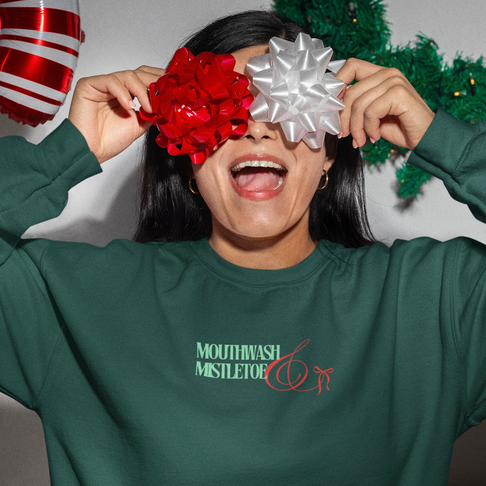 Mouthwash & Mistletoe Embroidered Sweatshirt