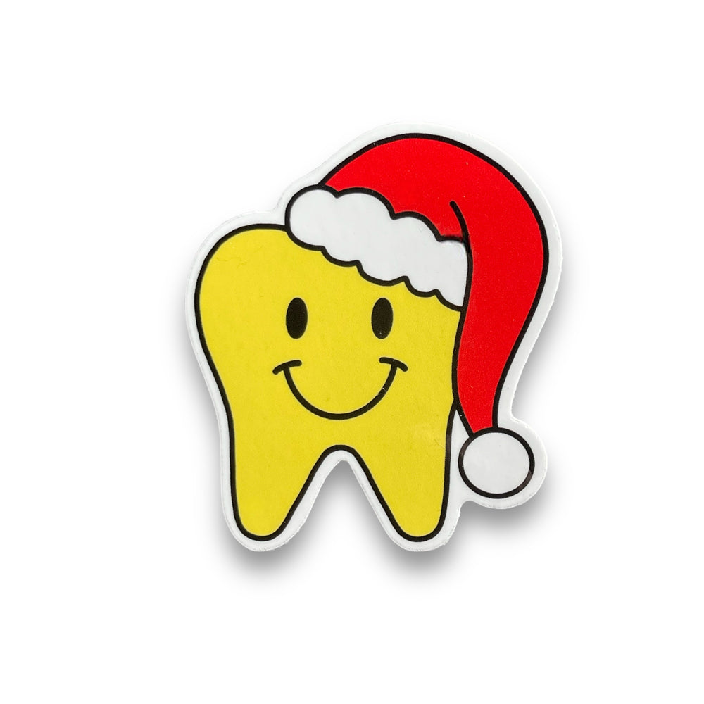 Happy Santa Tooth Stickers