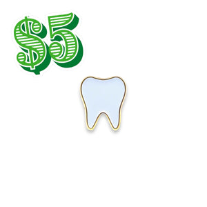 Original Tooth Pin - White