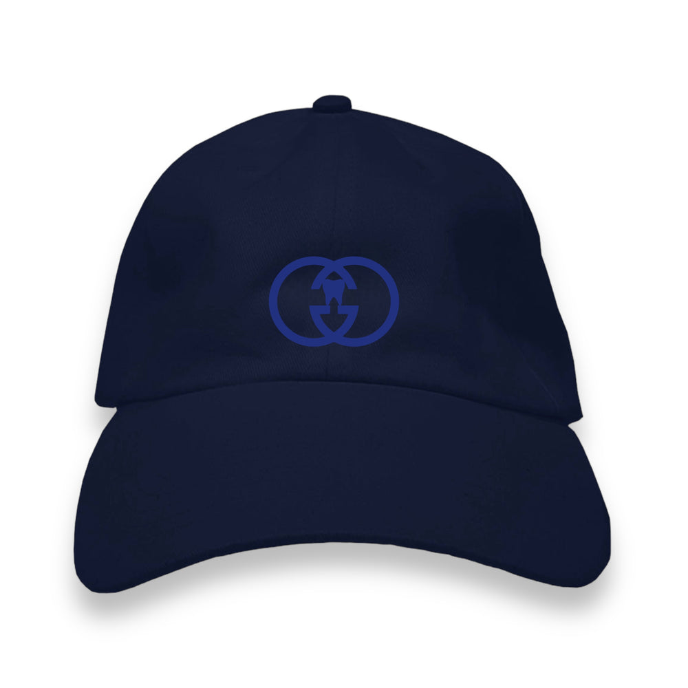 G Tooth Navy Blue Dad Hat with Navy Embroidery