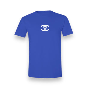 C Tooth Royal Blue Soft T-Shirt With White Embroidery
