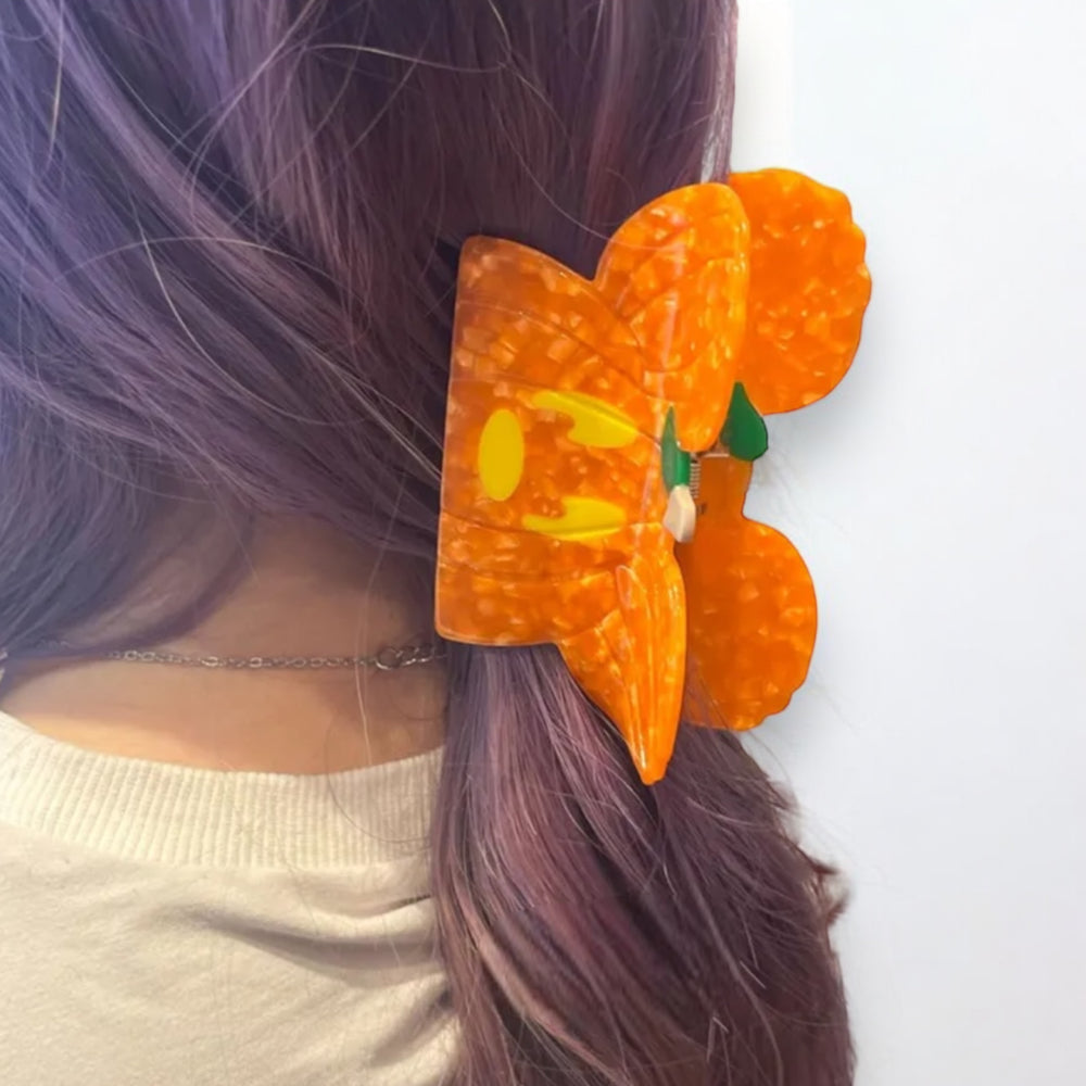 Cartoon Pumpkin Hair Clip