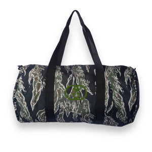 G Tooth Day Trip Duffle Tiger Camo With Olive Green Embroidery