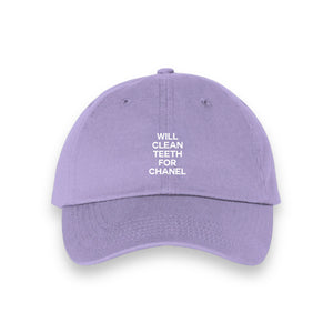 Will Clean Teeth For C Bio-Washed Embroidered Dad Hat- Multiple Colors