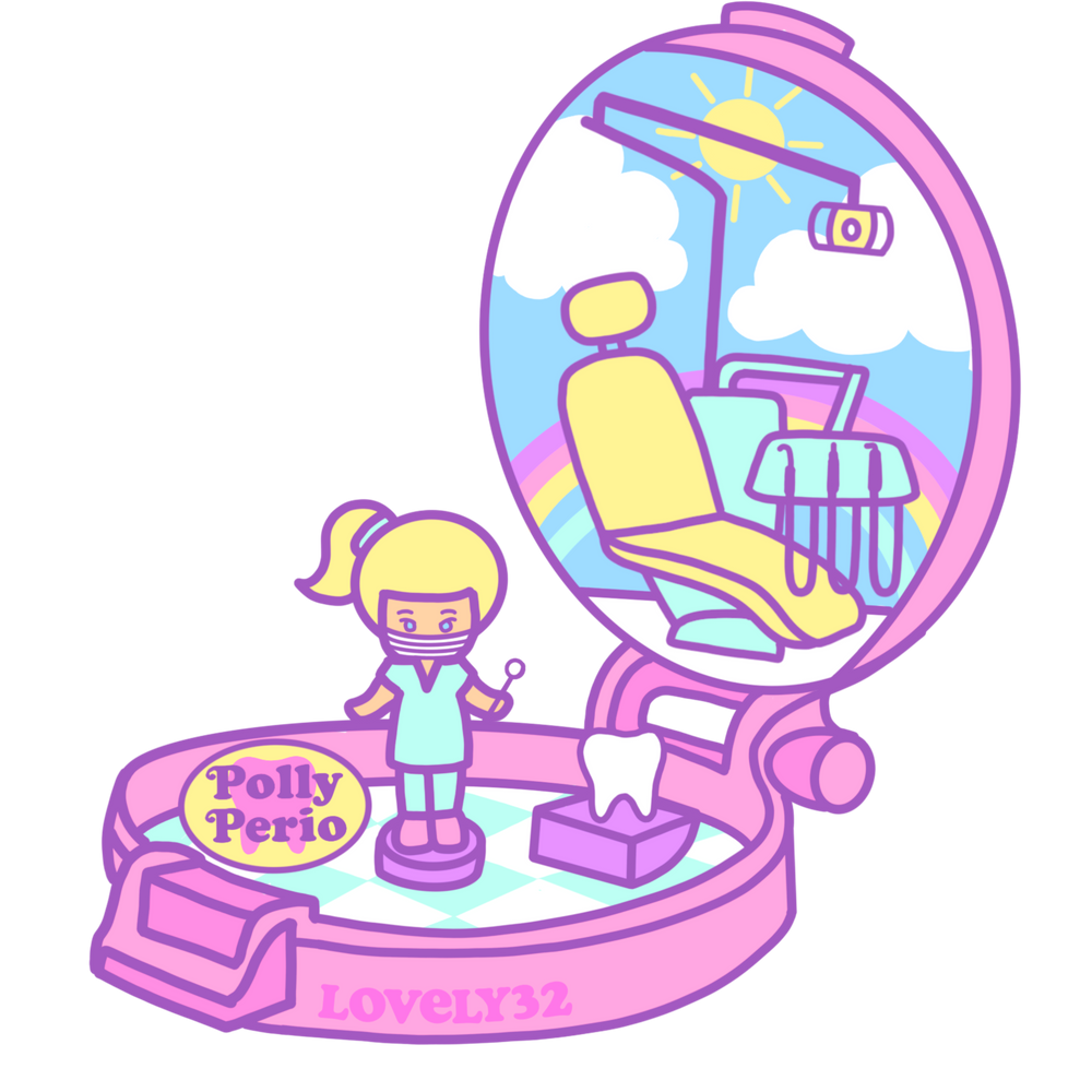 Polly Perio Dental Op Sticker
