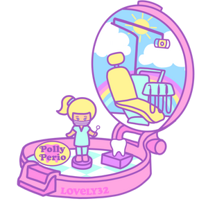 Polly Perio Dental Op Sticker