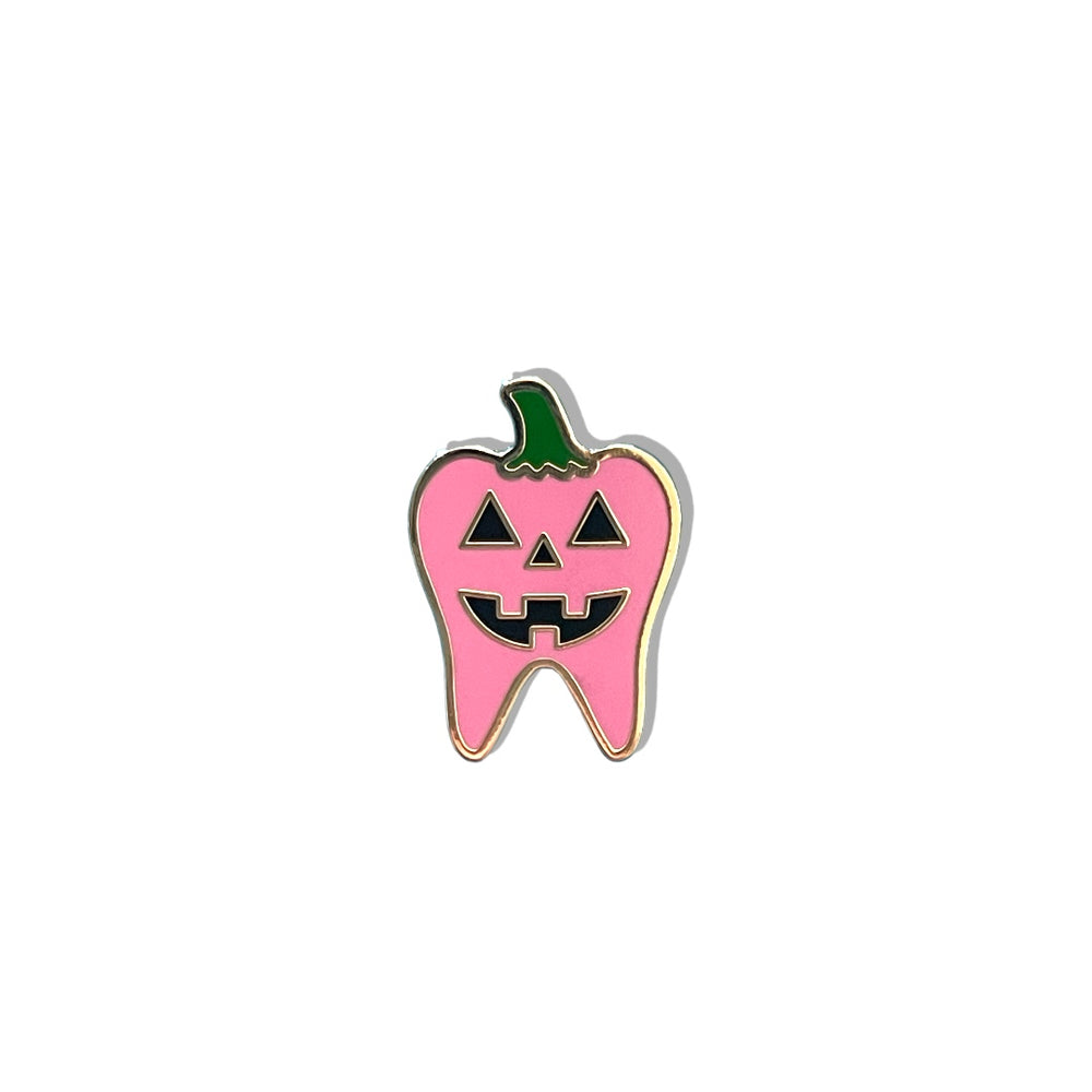 Specialty Tooth Pin- Pink Jack-O’-lantern