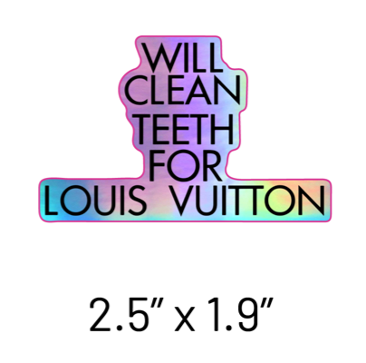 Will Clean Teeth For L Holographic Sticker