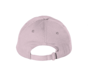 L Tooth Light Pink Bio-Washed Dad Hat With Red Embroidery