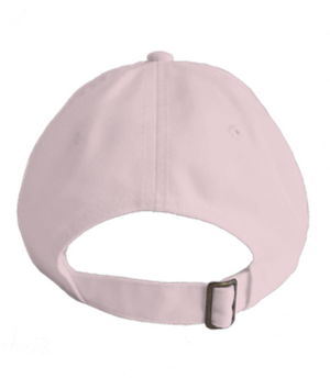 L Tooth Light Pink Dad Hat with Pink Embroidery