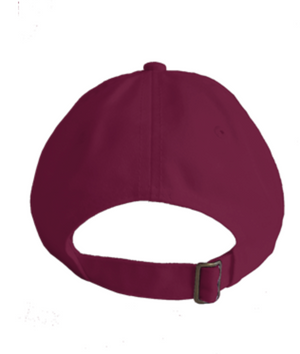 G Tooth Maroon Dad Hat With Burgundy Embroidery