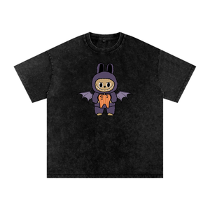 BattyBubu Snow Washed Oversized Cotton T-Shirt