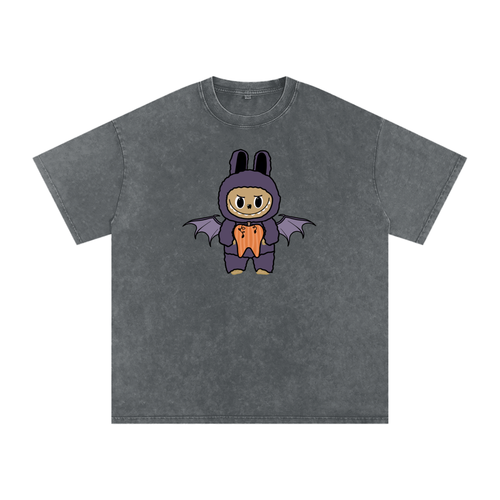 BattyBubu Snow Washed Oversized Cotton T-Shirt