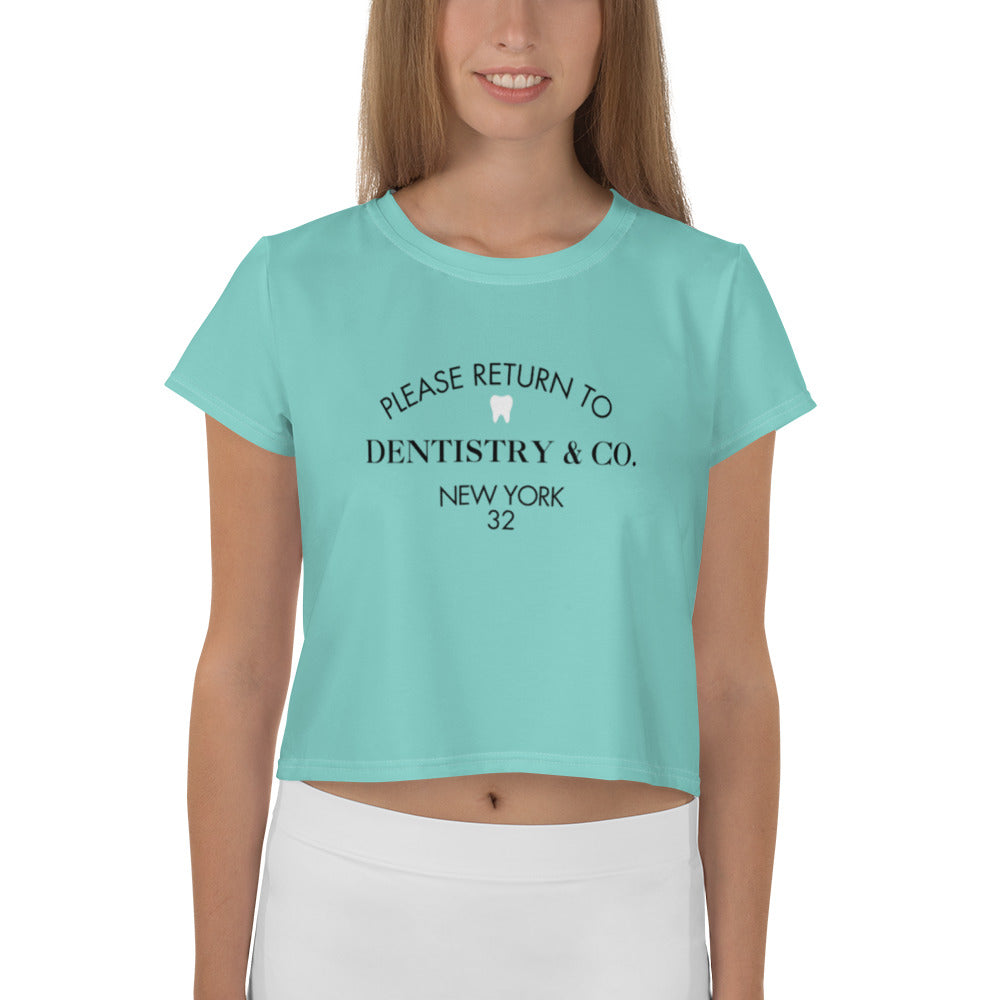 
            
                Load image into Gallery viewer, Please Return To Dentistry &amp;amp; Co. Crop Tee
            
        