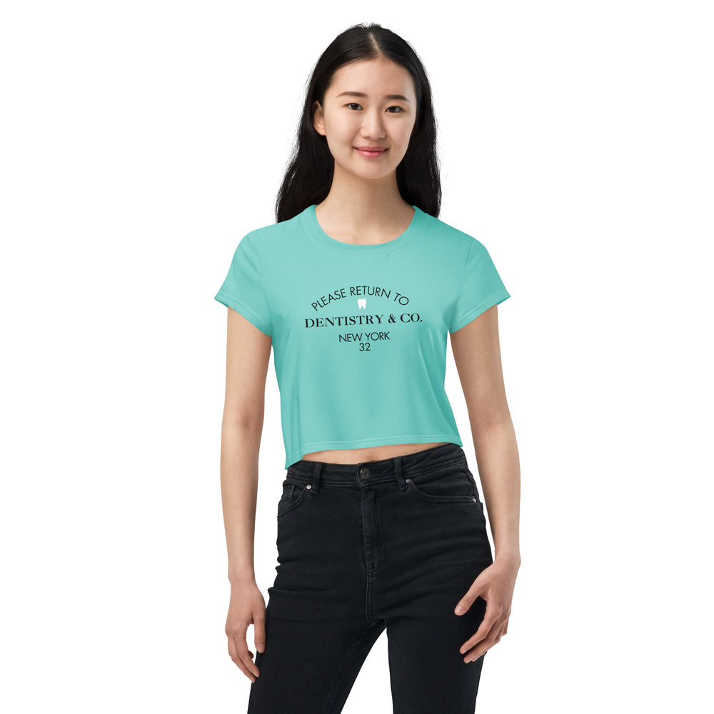 
            
                Load image into Gallery viewer, Please Return To Dentistry &amp;amp; Co. Crop Tee
            
        
