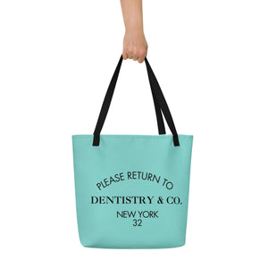 Return To Dentistry & Co. All-Over Print Large Tote Bag