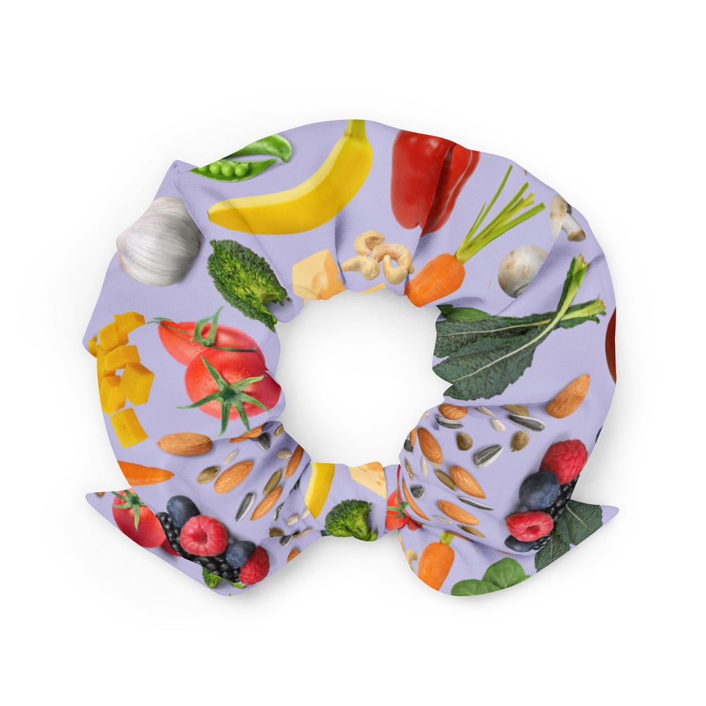 All Good Food Recycled Scrunchie- Lavender