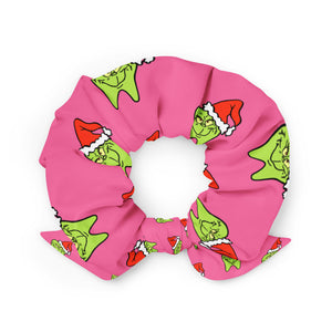 
            
                Load image into Gallery viewer, He&amp;#39;s a Mean One Tooth Pink Recycled Scrunchie
            
        
