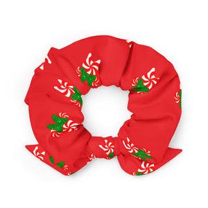 Minnie Peppermint Tooth Recycled Scrunchie- Red