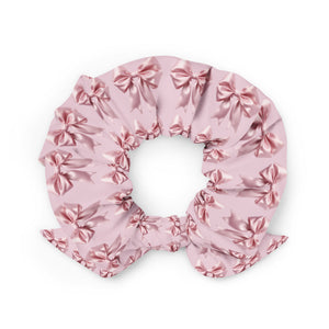 Pretty in Pink Bow Scrunchie