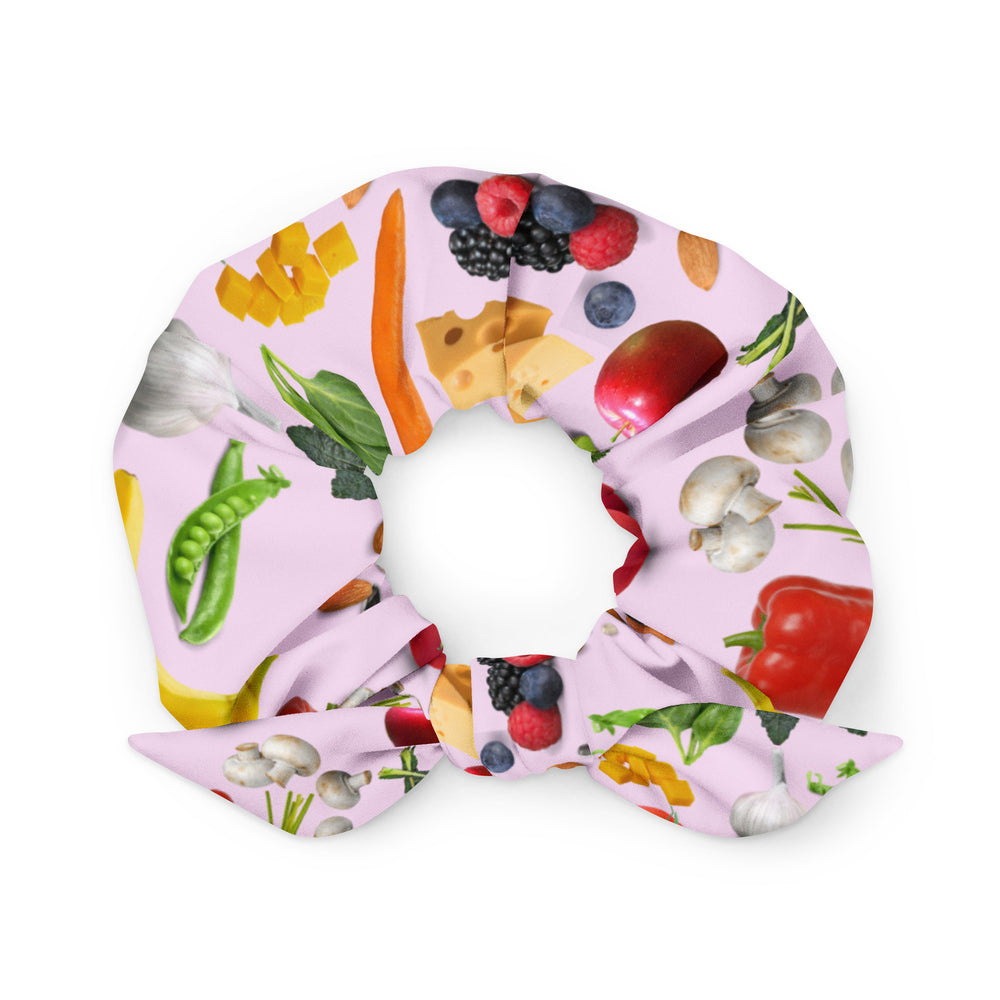 All Good Food Recycled Scrunchie- Light Pink